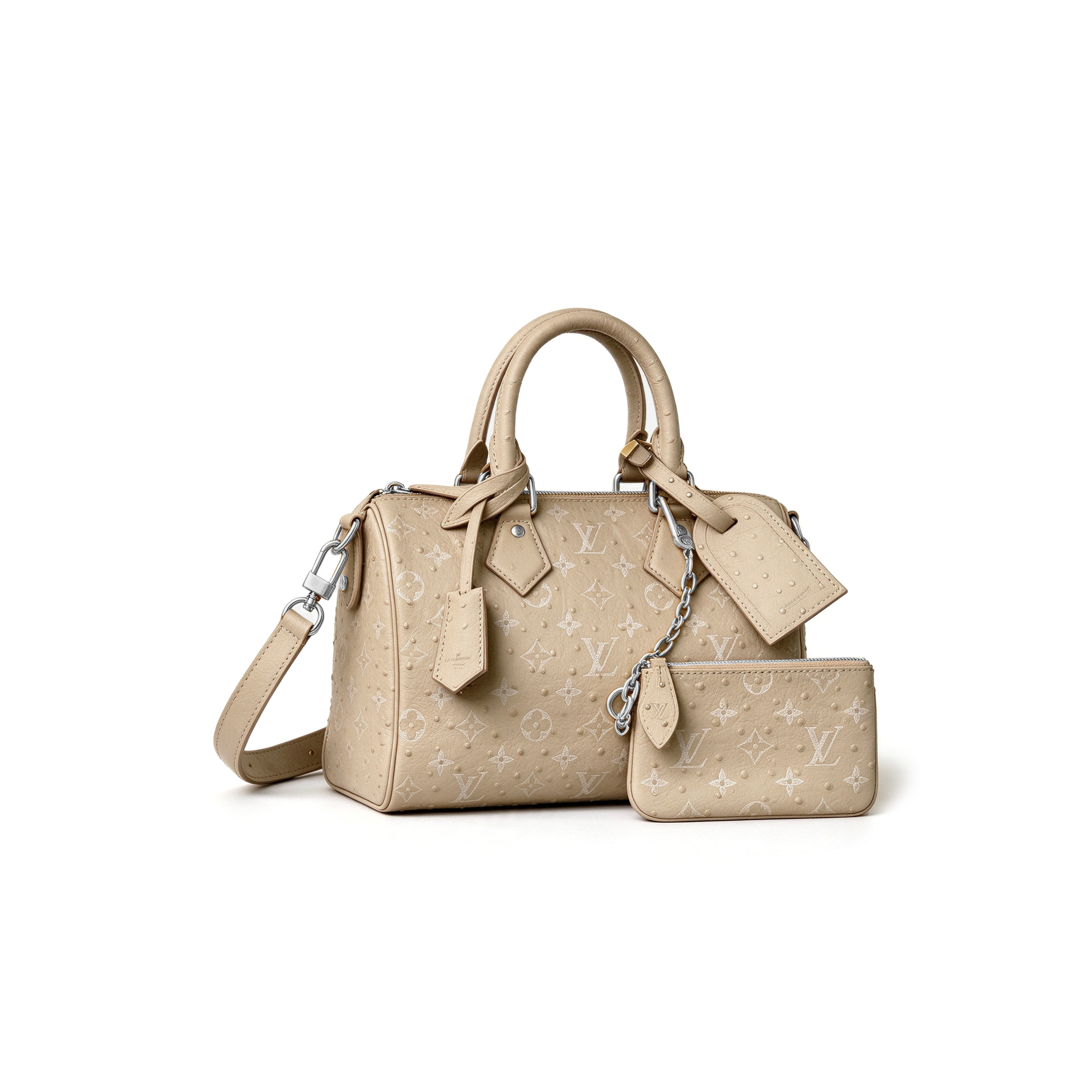 l0vis Vvtt0n master speedy p9 bandouliÈre 25 ostrich embossed m24426 (25*15*15cm)